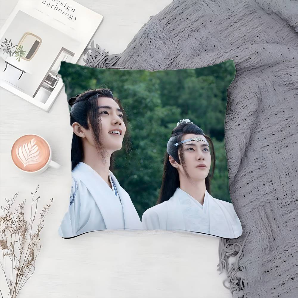 

W-Wang Y-Yibo Pillow Case Printing Pillowcase Living Room Sofa Cushion Cover Bedroom Room Decor 12x12Inch
