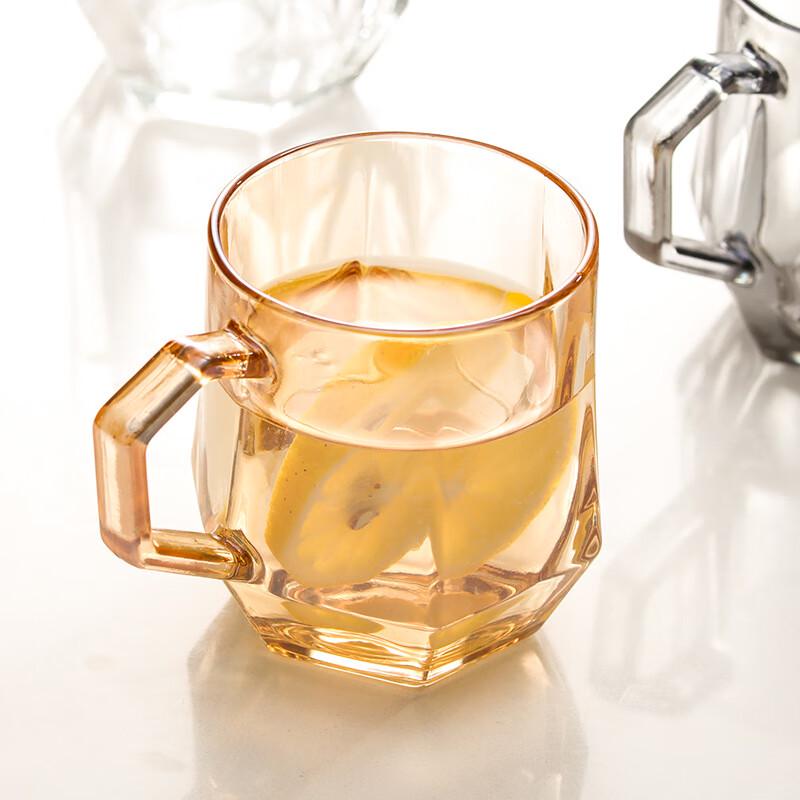 Elk Design Inverted Cup Holder & Amber Glass Set