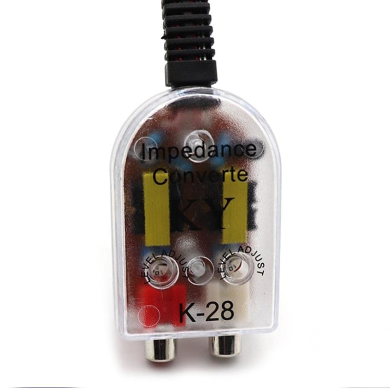 Car Stereo Stereo Converter Auto Speakers Levels Adapter High To Low Converter Automotive Accessories