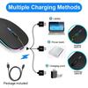Ultra Thin 2 4G Wireless Mouse Noiseless Portable Optical Multicolor LED for PC Laptop Tablet