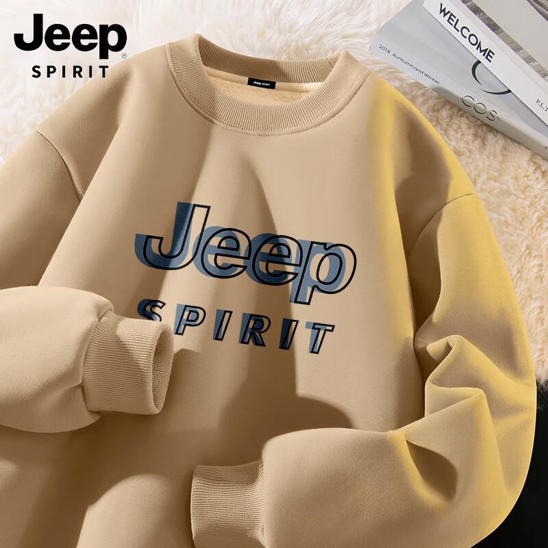 

JEEP SPIRIT Men s Winter Fleece Round Neck Sweatshirt 2XL
