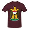 Iraq Flag On Iraqi Emblem In Golden Awesome T Shirts Graphic Y2k Unique Quality T Shirts For Unisex Wounisex Tops