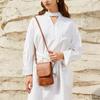 Bolso Bandolera Grande de Moda para Mujer Bolsos Cartera para Teléfono Móvil de Cuero PU Bolso Mensajero con Solapa Lisa Bolso de Hombro Pequeño Femenino para Mujer