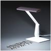 Luminous LED Desk Light, Color Temperature Adjustable (4 Modes), Stepless Dimming, 550 Lumens, Tabletop Stand, USB Port, White, DL-K228CWH