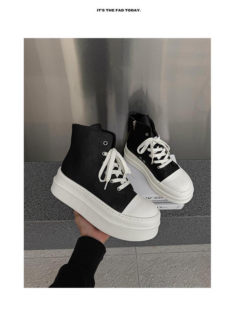 2024 A/W Unisex Thick-Soled High-Top Trend Street Dance & Skate Shoes (18456-J)