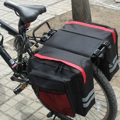 Bolsa Portaequipajes para Bicicleta Portaequipajes Trasero Alforjas Laterales Dobles Ciclismo Alta Capacidad Duradera Conveniente Viaje
