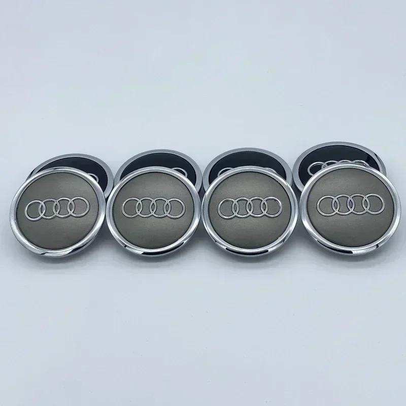 Hub Caps Hot For qaz24 4P 60/61/68/69mm For qaz24 Alloy Wheel Centre Caps Hubs Dust Covers qaz24 A3 8L 8P A4 B5 B6 B7 A6 C5