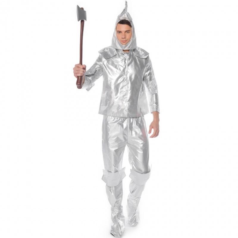 

Mens Adult Green Wizard Of Oz Cosplay Tin Man Costume For Anime Play Character
