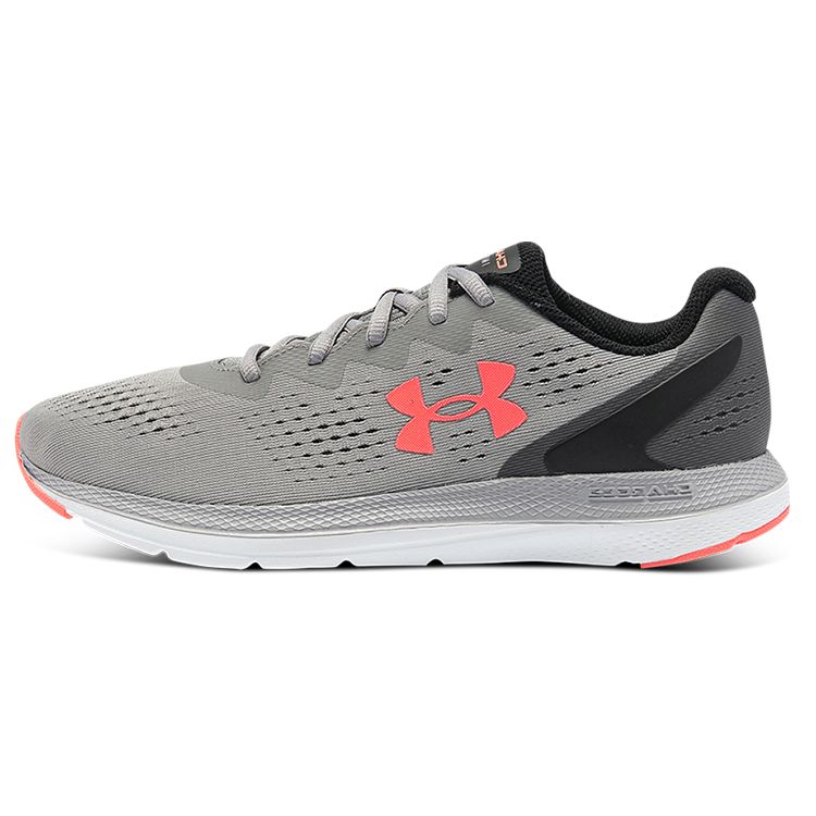 Under Armour Charged Impulse 2 Comfortable Sports Fabric Synthetic Leather Low Top Running Shoes Women sneaker Gray 3024141-101