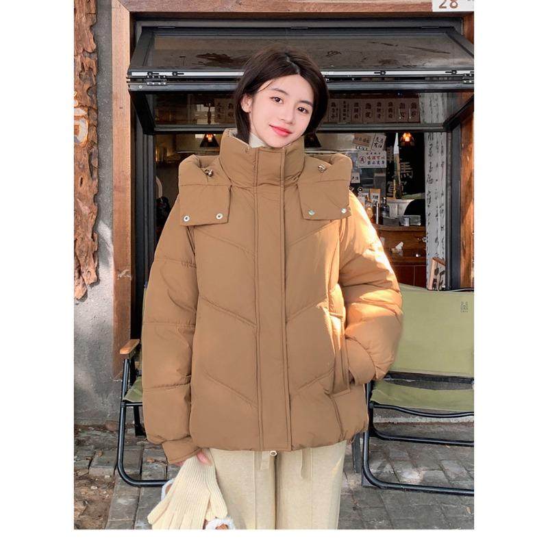 

Короткий пуховик для женщин Новая зимняя утолщенная куртка для невысоких XL