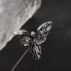 Gothic Angel Ring Vintage Religious Angel Wings Silver Opening Ring Punk Angle Metal Rings For Women Men Party Jewelry Gifts