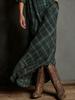 Elegant Plaid Long-Sleeve Shirt Dress - 2025 Fashion for Women