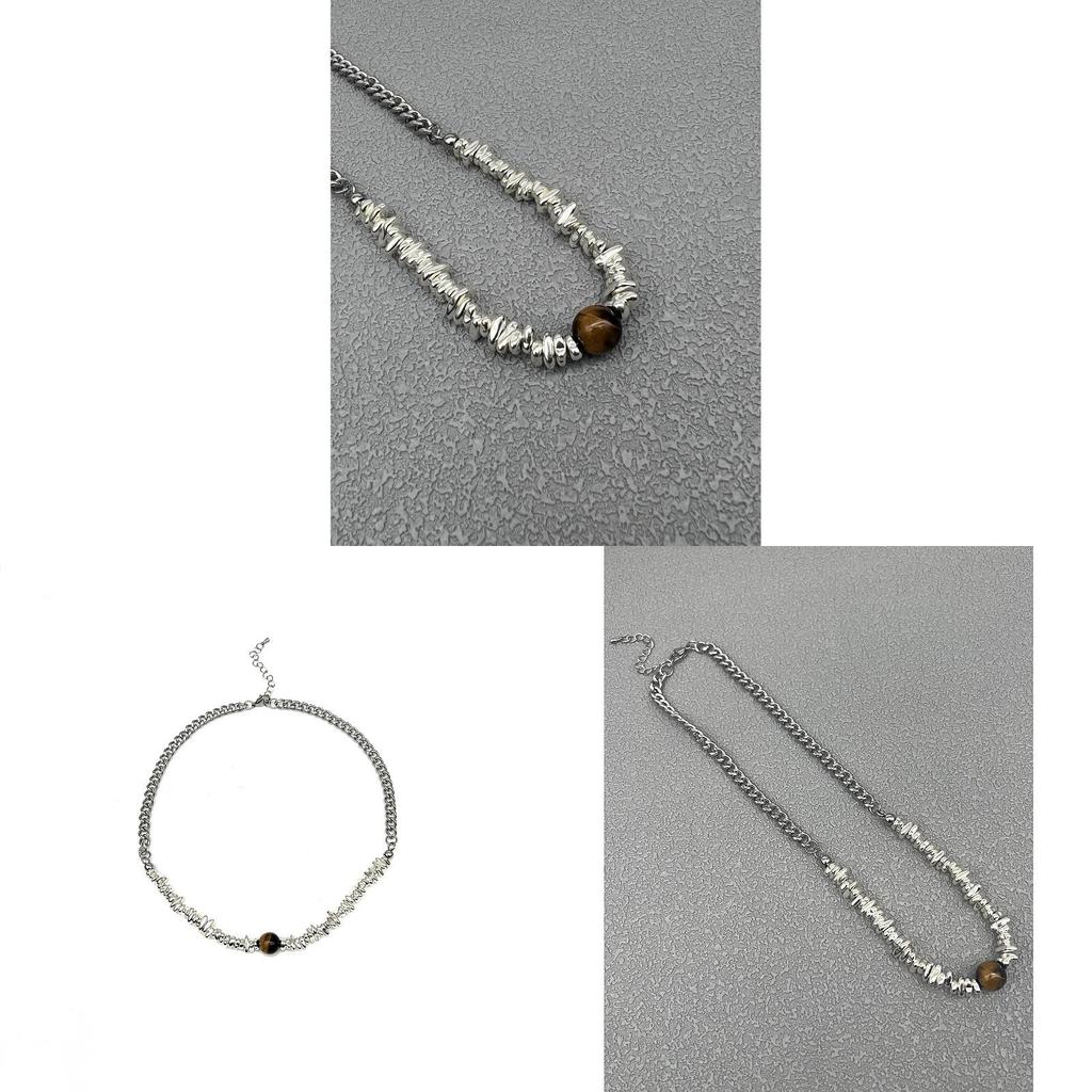 Geometric Necklace Stainless Steel Handmade Collar Chain For Women And Men