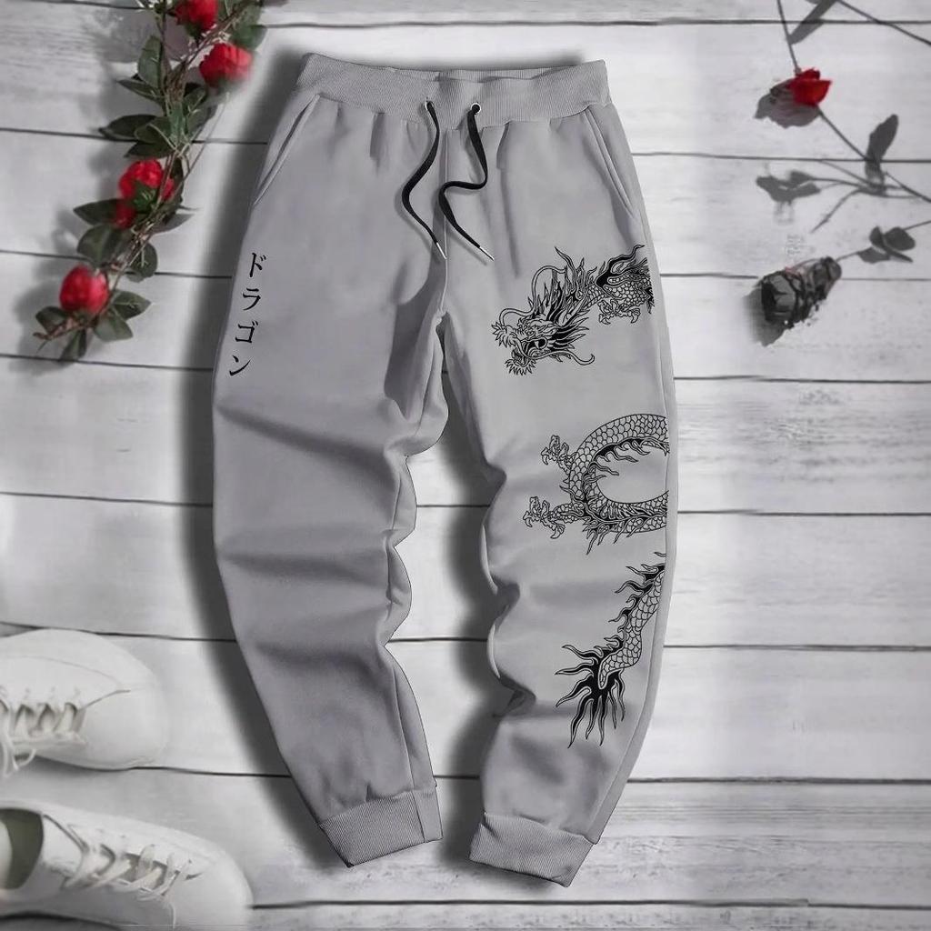 Sports Pants for Men Trendy Versatile Men's Pants Loose Trousers Spring and Autumn Casual Retro Pants Sweatpants