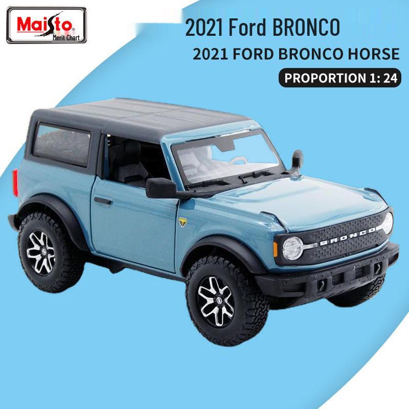 

1:18 Maisto 2021 Ford Bronco Литая модель автомобиля Украшение