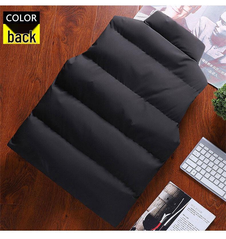 Herren Trendige Winter 2023 Samtgefütterte Baumwollweste: Warme Oberbekleidung Weste Jacke