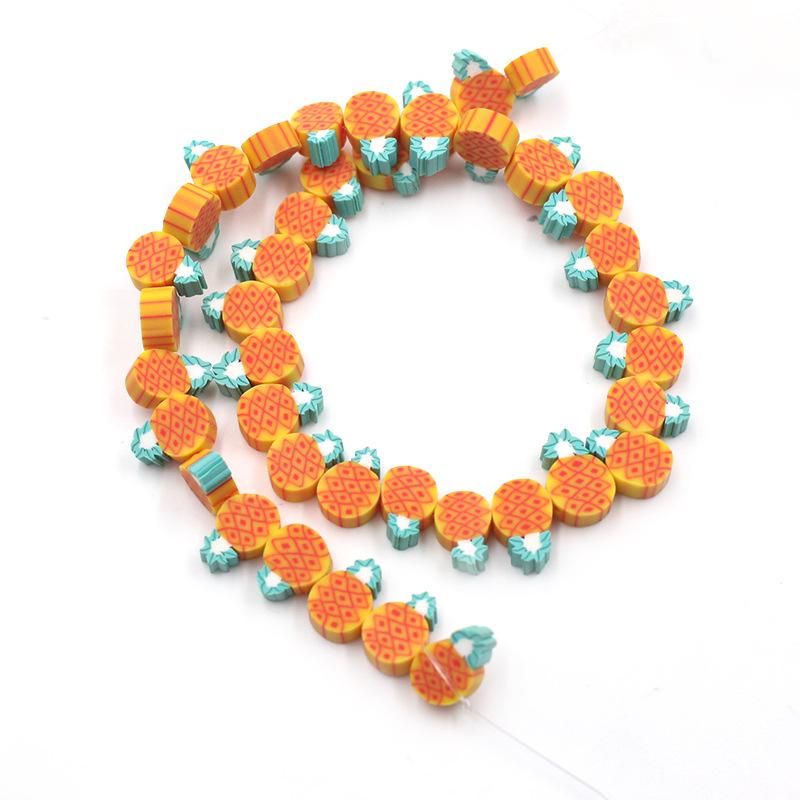 Soft Pottery Beads Beaded Handmade Materials Diy Jewelry Accessories Mobile Phone Chain Bead Separation Mixed Color Soft Pottery Loose Beads