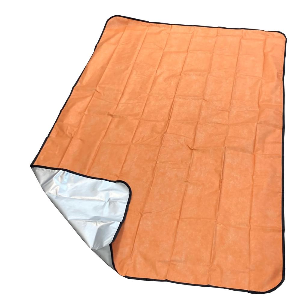 KAKURI Aluminum Thermal Blanket Supervised by Disaster Prevention Lay it down to prevent cold or wear it to keep warm and protect from the for