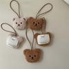 Cute Bear for Doll Bag Pendant Mini Small Bear Ornaments with Child Name Listing Bag Keychain DIY Brown/ Milk Tea7.09x2.