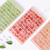 60 Grids Food Grade Silicone Ice Tray Small Ice Cube Tray Frozen Cubes Tray Square Shape Ice Maker Mold Ice Cube Tray