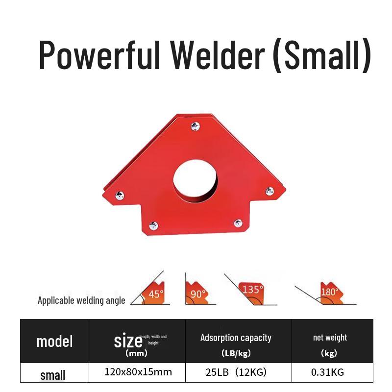 Welding Positioner with Strong Magnetic Suction for Right Angles