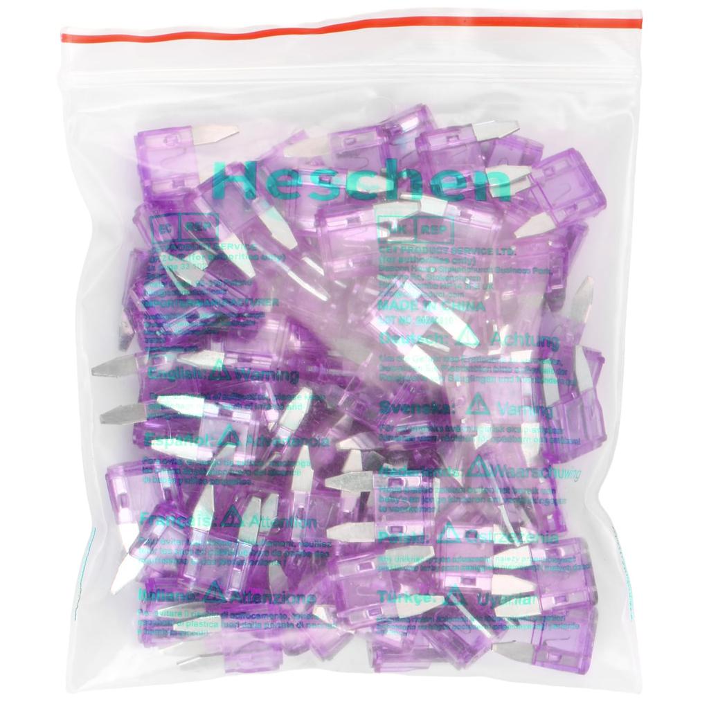 Heschen Mini Blade Fuse, Auto Assorted Car SUV Truck, Gray