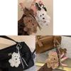 Plush West Highland Terrier Keychain With Creative Animal Design For Gifts And Accessories