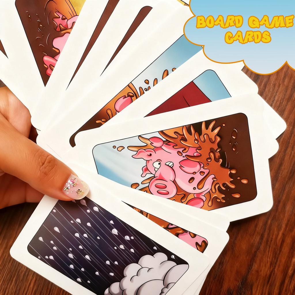 Neujahrsparty Familie Interaktives Spielleicht Zu Lernen Lustige Brettspiele Eisbrecher Spiel Kartenset