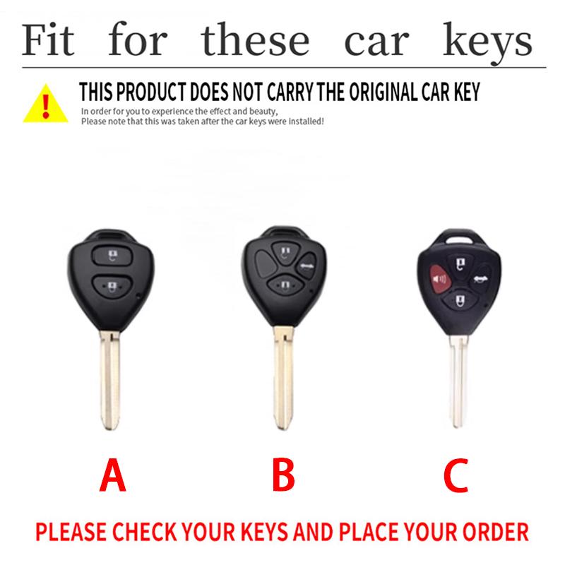 ABS Carbon Autoschlüsselhülle Abdeckung Für Toyota Camry 2007 2008 2009 2010 Avalon Corolla Matrix Rav4 Venza Yaris