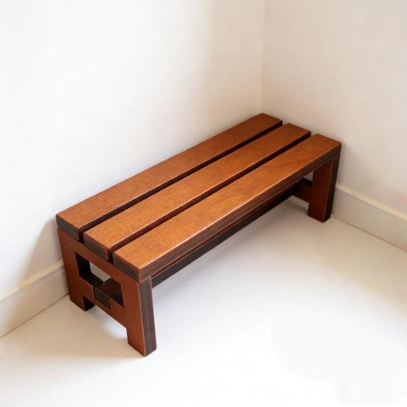 Wood Mini Benches Dollhouses Furniture Accessory Outdoor Use Safe for Children