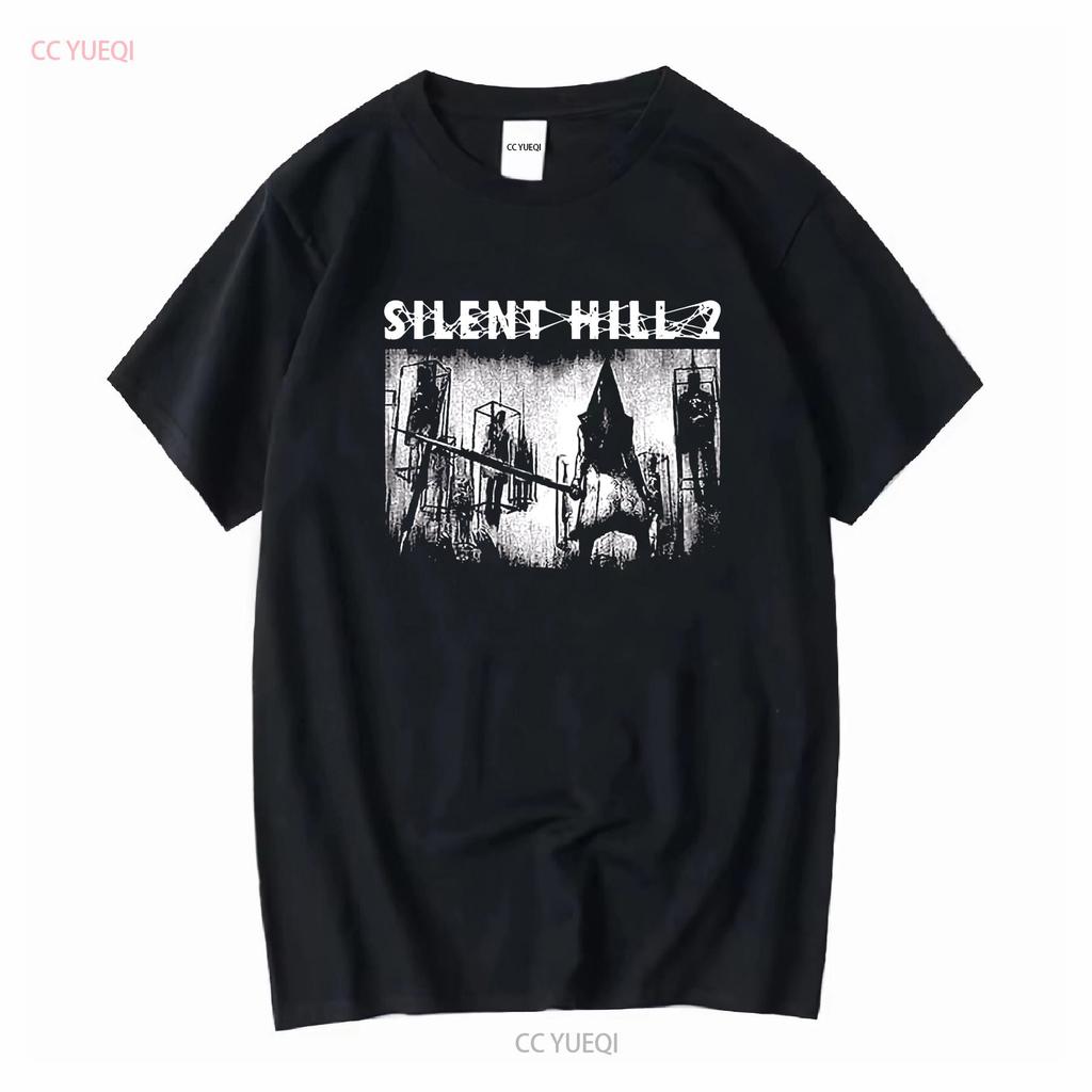 Silent Hill Pyramid Head Limited T Shirt Japanese Horror Survival Game Sh long or short sleeves vintage Washed Comfortable
