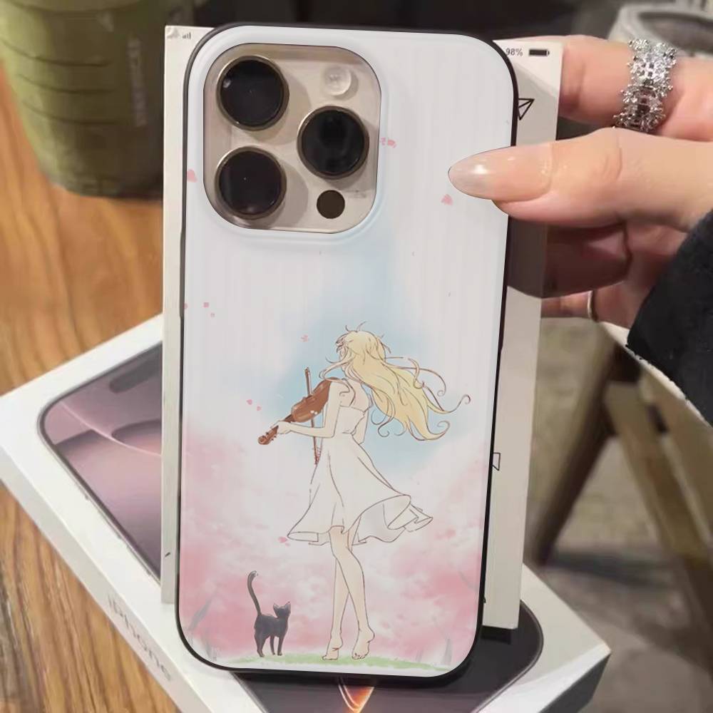 

Your Lie In April Phone Case For IPhone 17 16 15 14 Plus 13 12 11 Pro Max Pro Wave Corrugated Cover iPhone 14 plus
