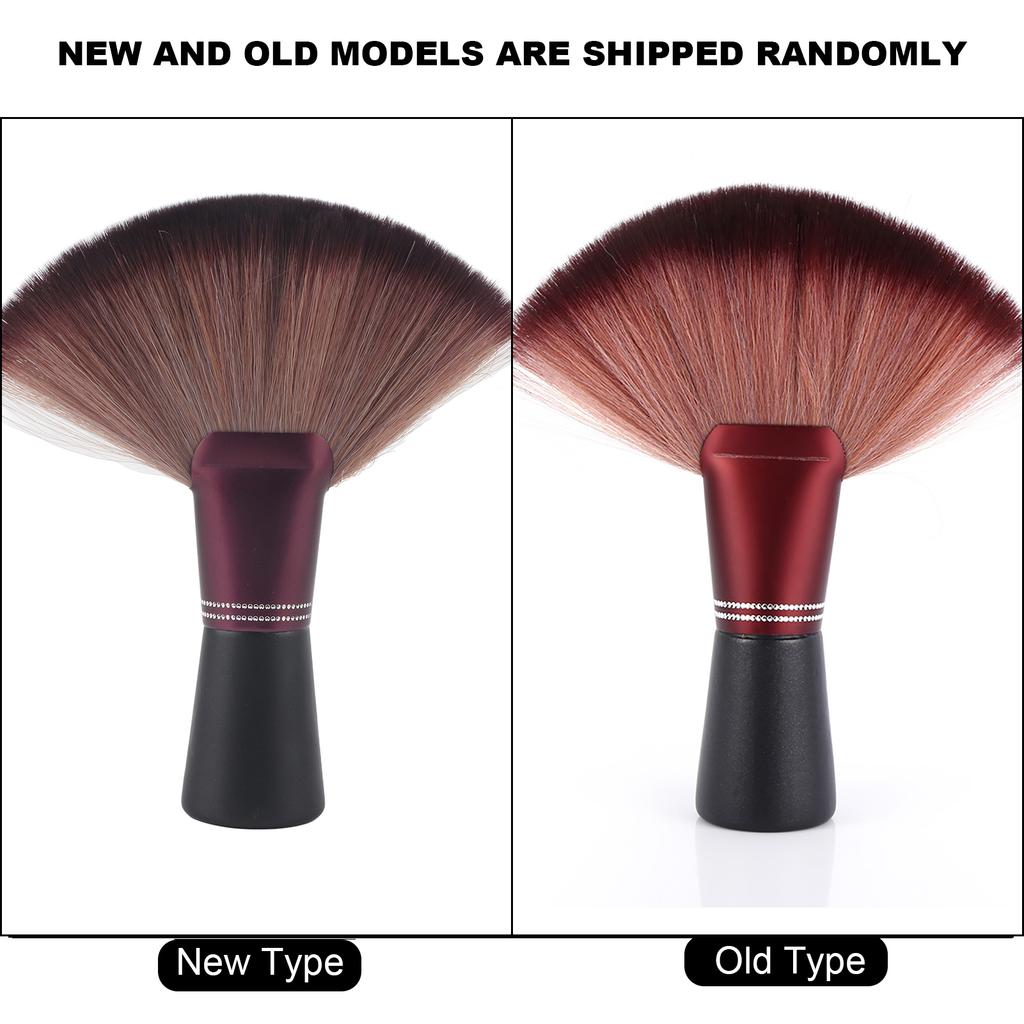 New 1Pcs Barber Neck Dust Clean Brush Professional Barber Cleaning Tool with Wood Handle Salon