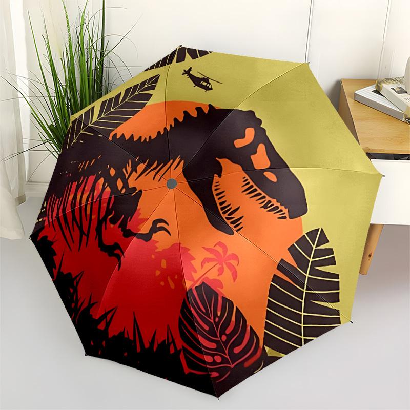 1pc Dino Jurassic Windproof Automatic Umbrella, Lightweight for Women/Men, Perfect Christmas Gift a0811229