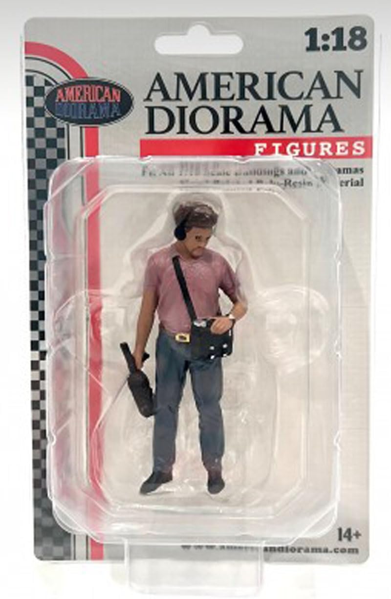 

American Diorama 1/18 Scale On-Air Male Assistant Figure (4 Figures) [Parallel Import]