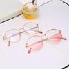Myopia Glasses Women Blue Light Computer Eyeglasses Girls Metal Round Frame Shortsighted Eyewear -1.0 -1.5 -2.0 -2.5 To -6.0
