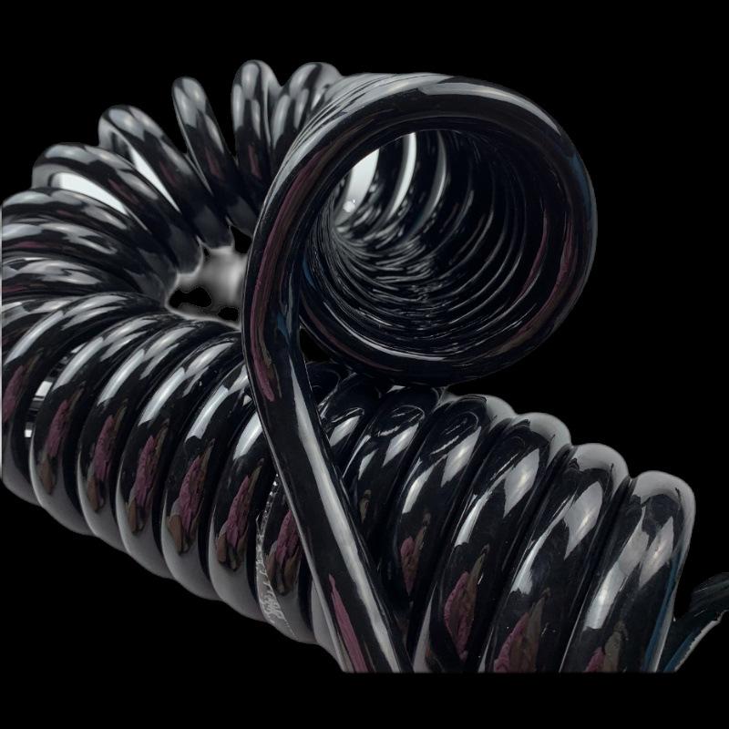 High-Elasticity Pure Copper 2-Core Spring Wire, 10 Sq Mm Retractable Power Cord