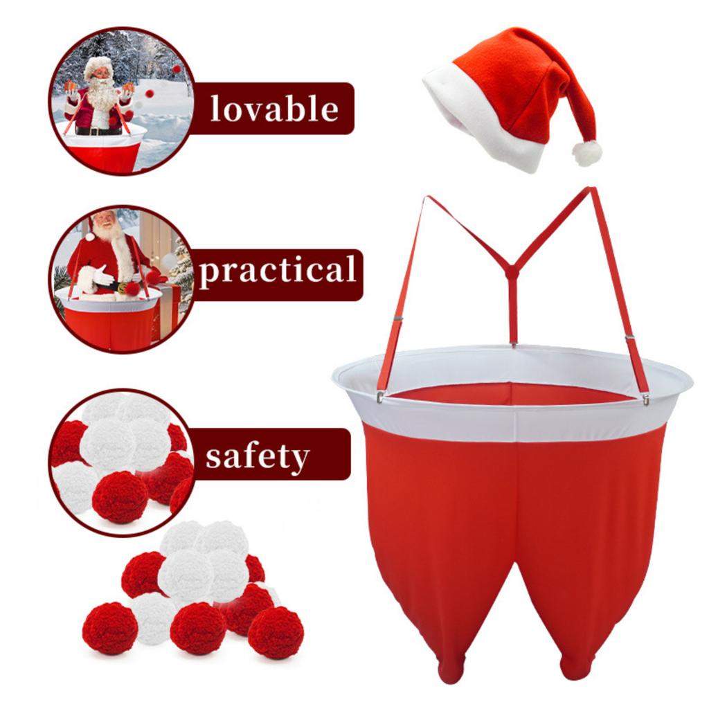 Santa Pants Snowball Toss Game – Outdoor Holiday Party Activity