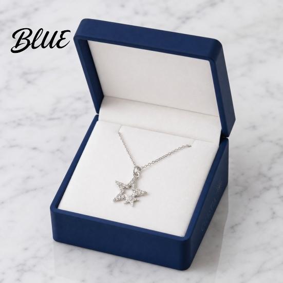 Shiny Star Pendant Five-pointed Necklace Sparkling Rhinestone Stars Adjustable Alloy