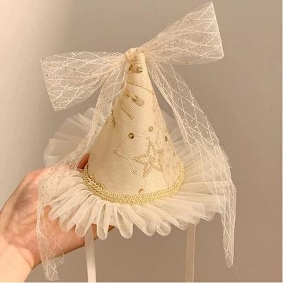 1PC Flower Butterfly Knot Mesh Ribbon Headband Lace Girl Baby Princess Hat Birthday Gift Party Headdress Hair Accessories Adult