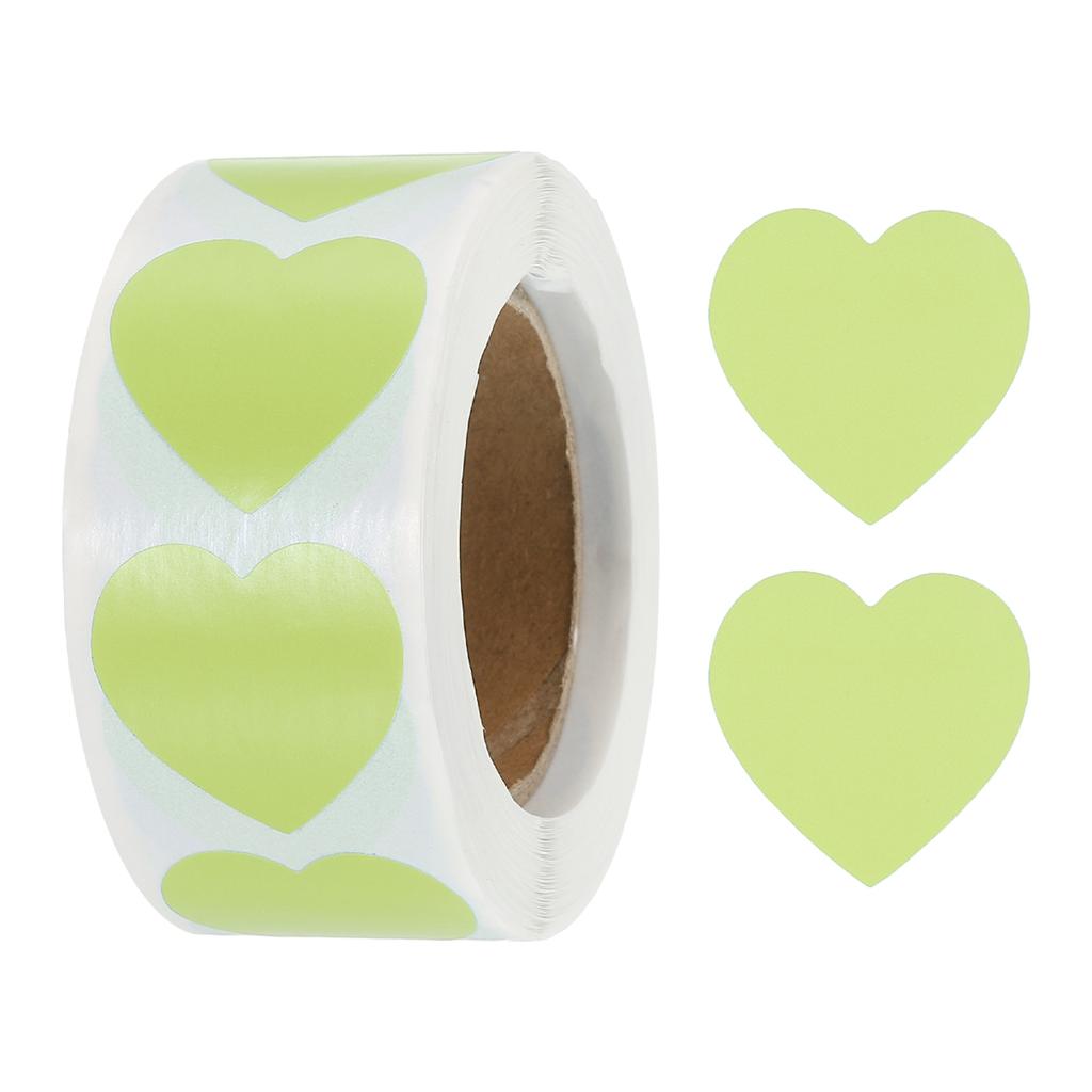 500/1000Pcs Heart Shaped Sticker 1Inch Self-Adhesive Love Label Heart Decorations Stickers for Envelope Valentine Day Wedding