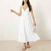 Spring New Arrivals Women's Fashion Sexy Low Back Sleeveless Solid Color V-Neck Strappy Dress
