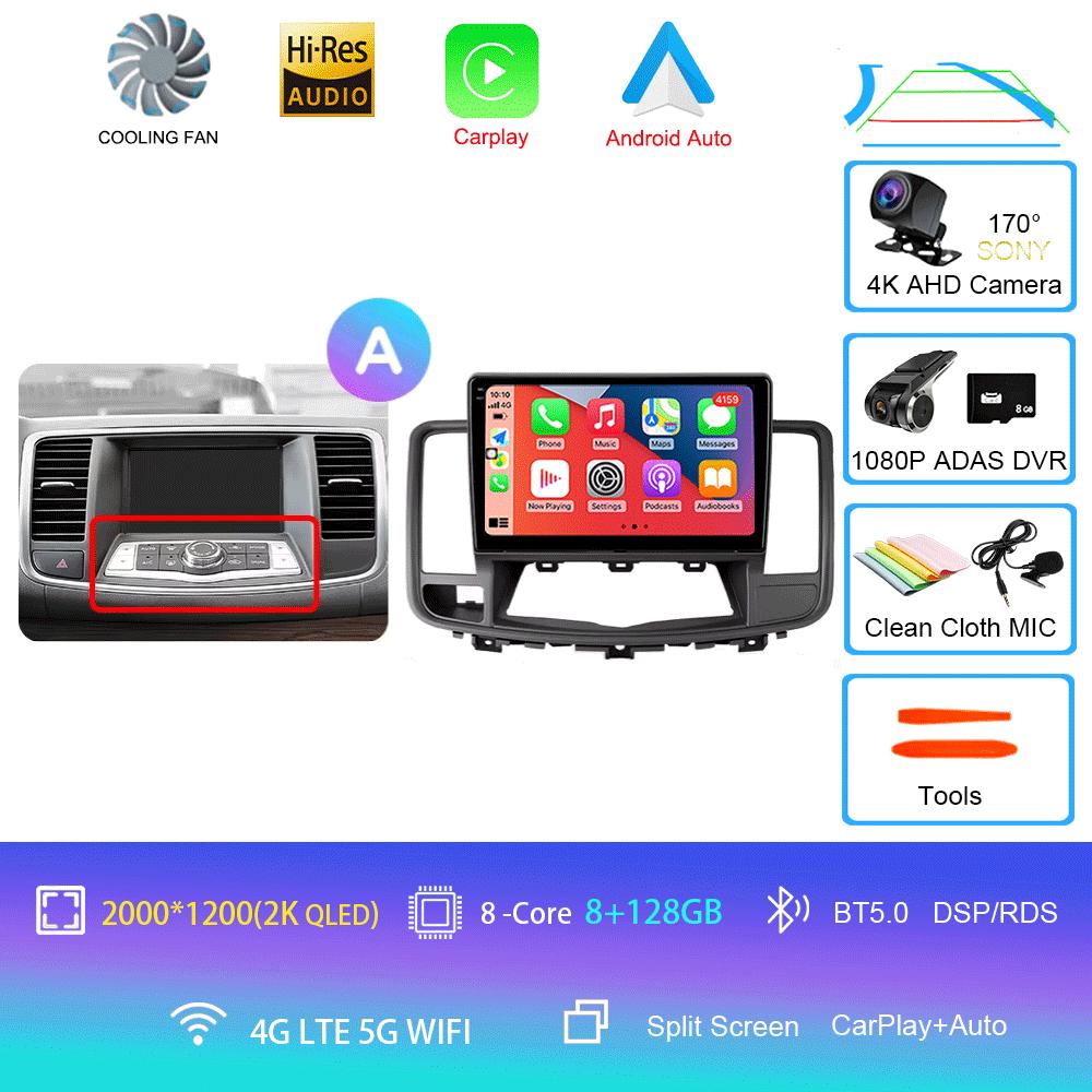 Android 14 Car Radio For Nissan Teana J32 2008 - 2013 Multimedia Video Player Navigation stereo GPS