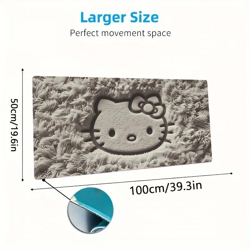 Hello Kitty2 Print Cushion Non-slip Laptop Tablet Big Mousepad XXL Mat Mini PC Playmat With Lock edge