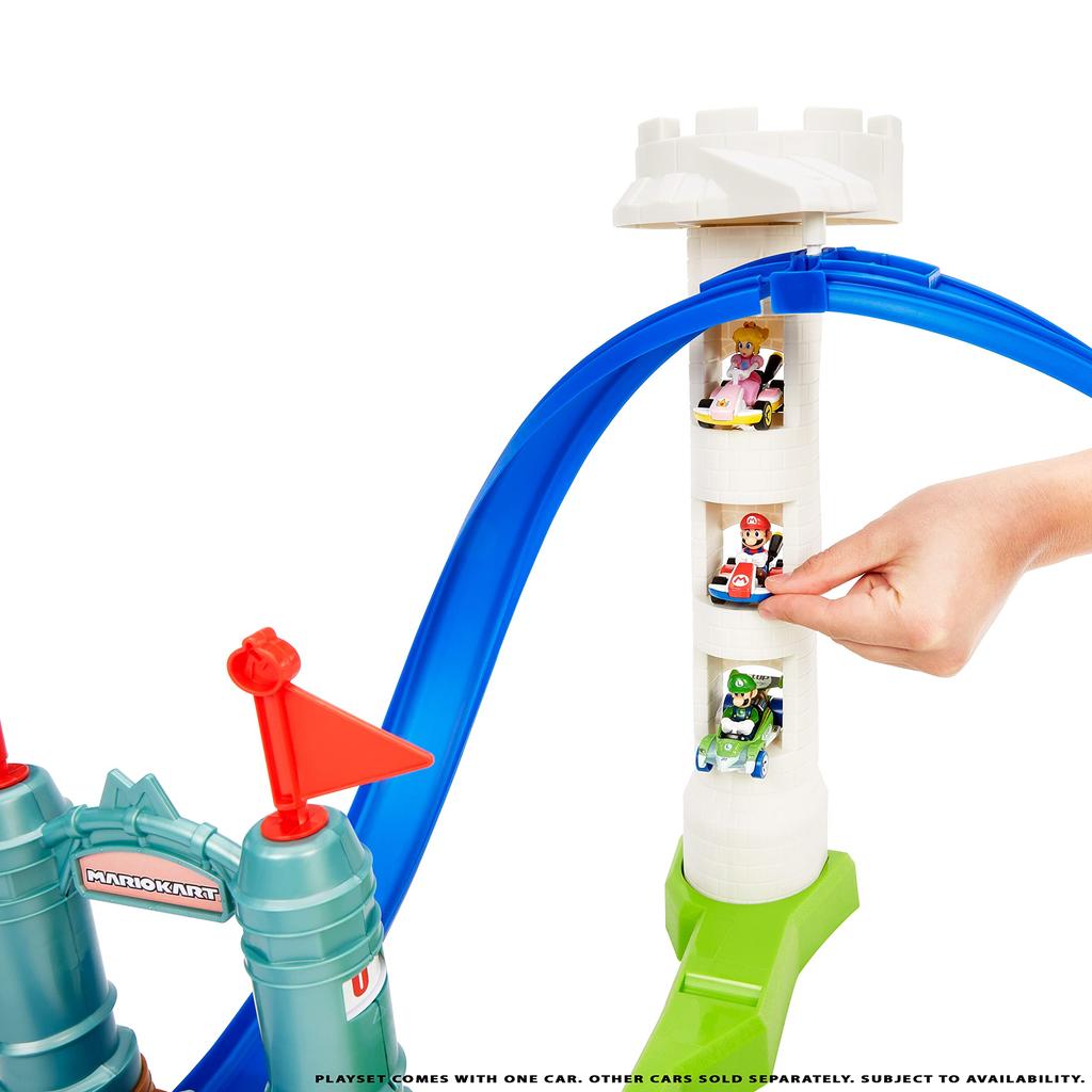 Hot Wheels Mario Kart Circuit Course 1 Mario HGK59 (Includes Kart) [Miniature Car] [Playset] [Ages 5+] [Gift]