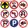 STOP Traffic Round Aluminum Sign,Circular Metal for Road Bar Coffee,Garage Wall,Diner, Pub, Fun Kitchen Metal Signs Wall Decor