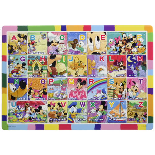 

Пазл для детей Disney Давайте играть с Микки и ABC! 52 детали [Детский пазл]