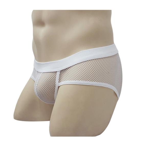 Soutong Mesh Erkek Külot Seksi Polyester Elastik Bel Boxer Külot Ev İçin