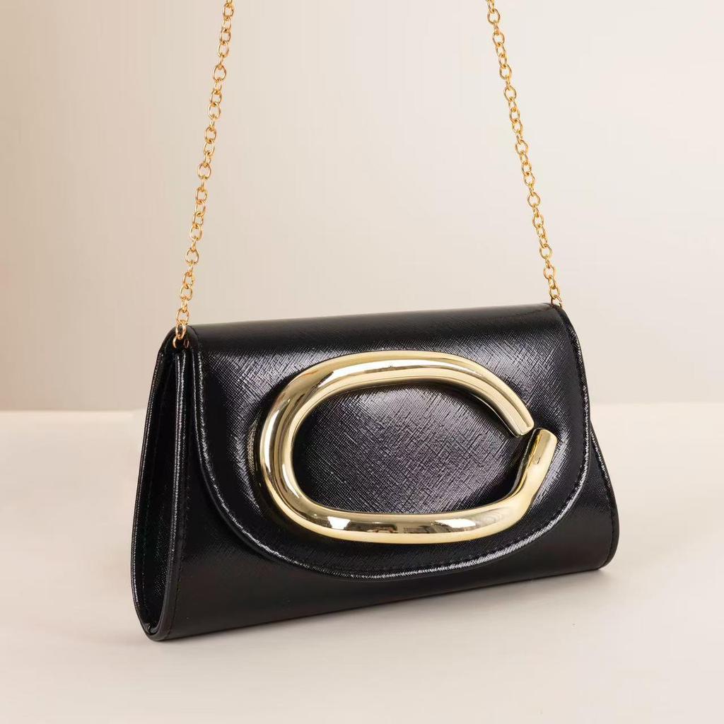 Trendy European & American Women's Clutch: Classic Handheld Evening Bag, Luxurious Crossbody & Shoulder Style.