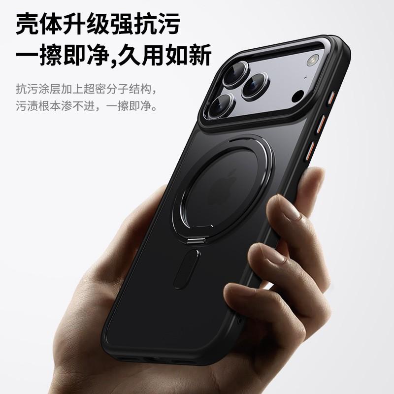 Magnetic Phone Case With Built-in Kickstand IPhone 17 Pro Max Air 16 Series 15 14 13 12 11 Soft TPU Shockproof